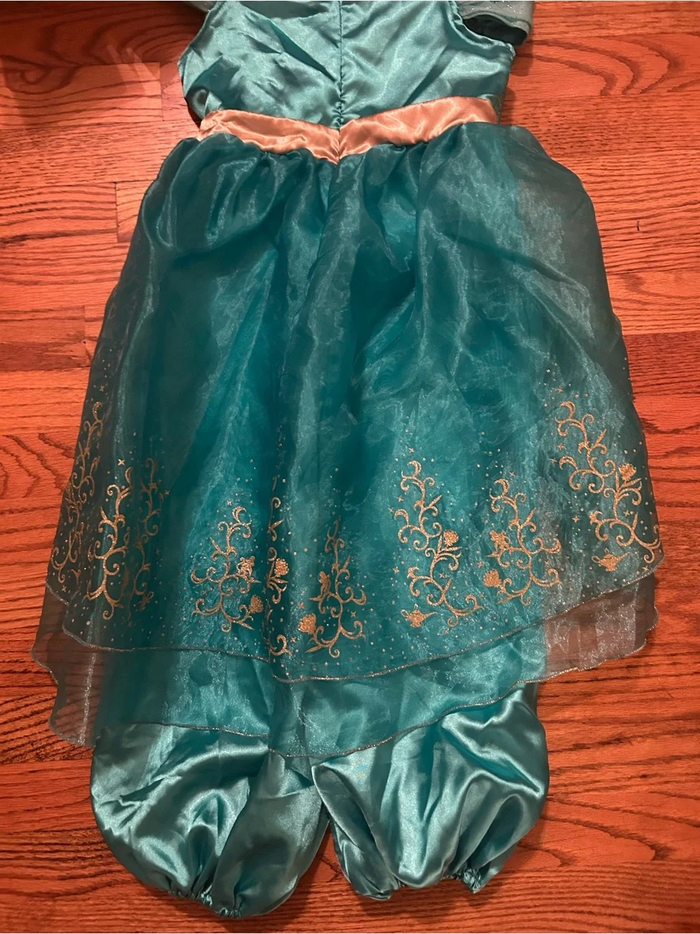 Disney Girl’s Turquoise & Gold Princess Jasmine Halloween Costume